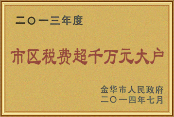 2013年度市区税费超千万元大户